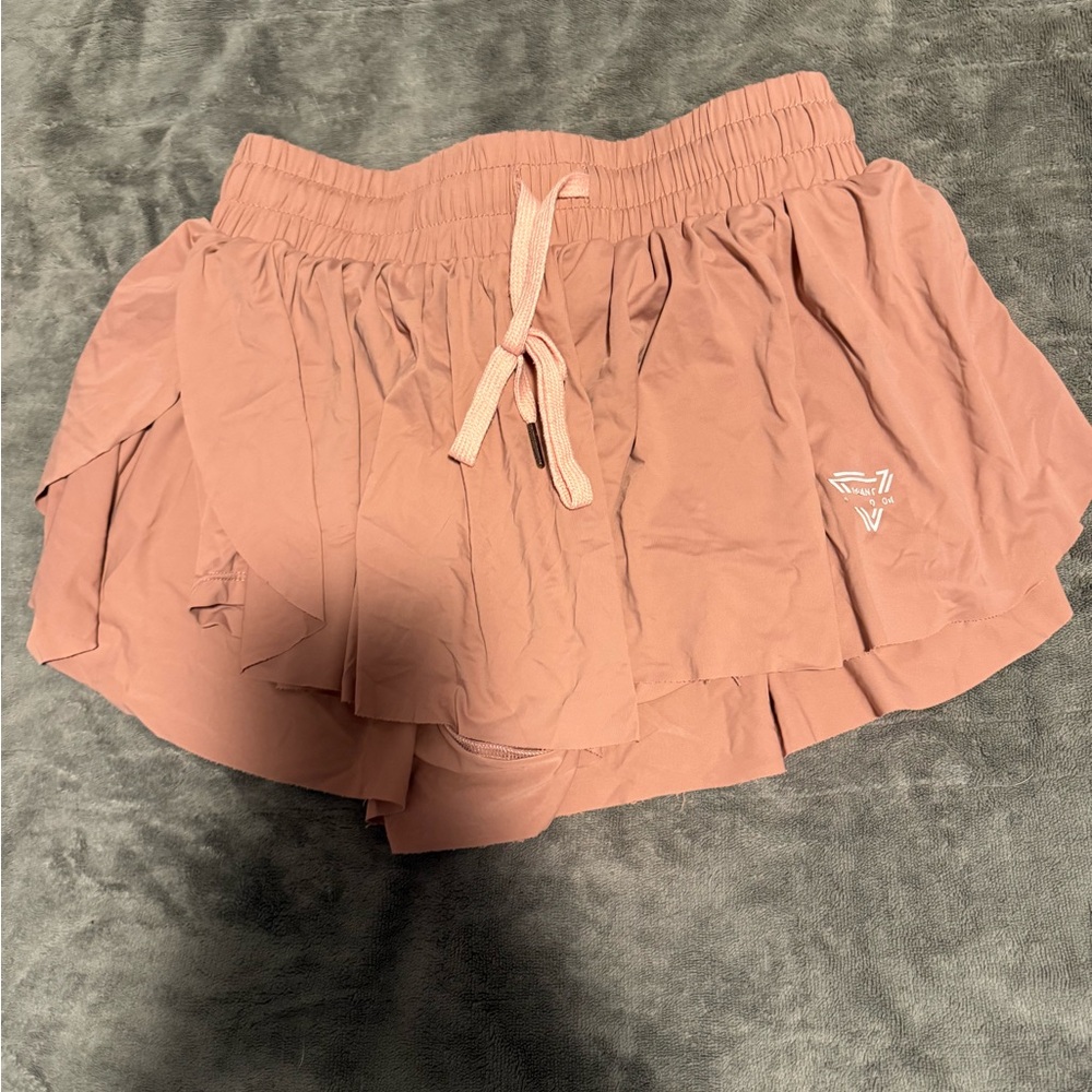Women's Mauve Skorts with Drawstring